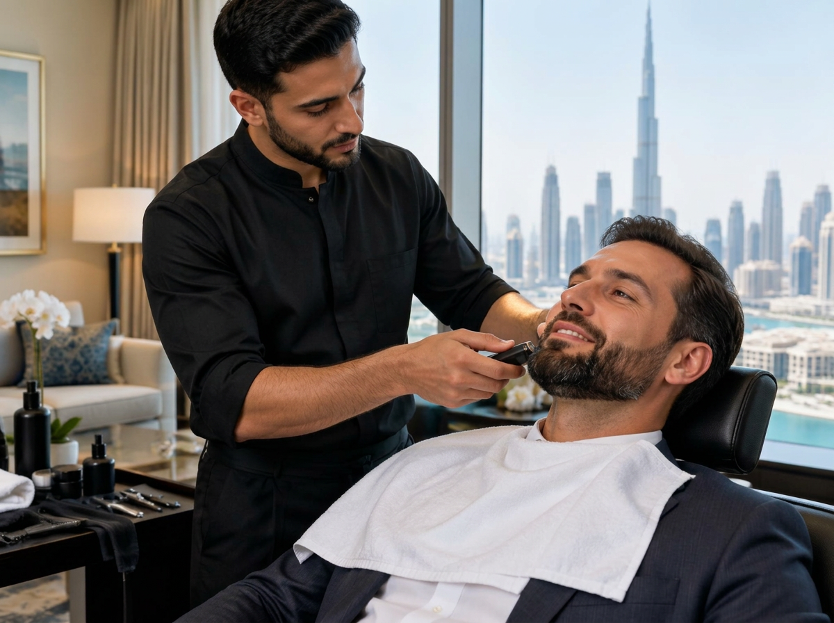 Yousef Abadi, Beard & Mustache, Hotel suite